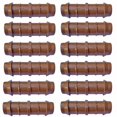 thumbnail image 1 of Habitech 1/2"" Coupling Drip Irrigation Fittings (12 Pack) - Barbed Drip Line Coupler Connectors compatible with Rain Bird and Most 1/2"" Tubing or Sprinkler Systems, 1 of 5