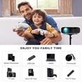thumbnail image 2 of Projecteur, ELEPHAS Projecteur de Cinéma Maison à DEL 4000 Lux avec 200 Pouces, Prend en Charge 1080P HD HDMI VGA AV USB Micro SD Projecteur Vidéo, 2 of 2