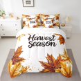 thumbnail image 2 of YST Fall Thanksgiving Bedding Sets 7-Piece Autumn Leaf Comforter Set, King, 2 of 4
