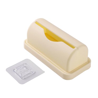 veasfak Garbage Bag Dispenser Bin Attached Garbage Bag Storage Box Garbage Bag Dispenser Beige