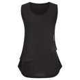 thumbnail image 4 of UPPADA Womens Ruched Tank Tops Crewneck Casual Summer Tops Solid Color Blouses Basic Sleeveless Shirts Tunic Flowy Loose Shirts,Plus Size Tops for Women Clearance, 4 of 7