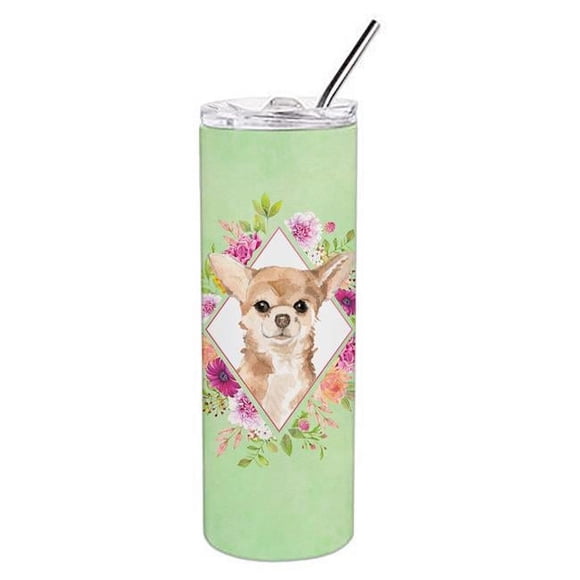 Caroline's Treasures CK4405TBL20 Gobelet Mince en Acier Inoxydable à Double Paroi de 20 oz Chihuahua