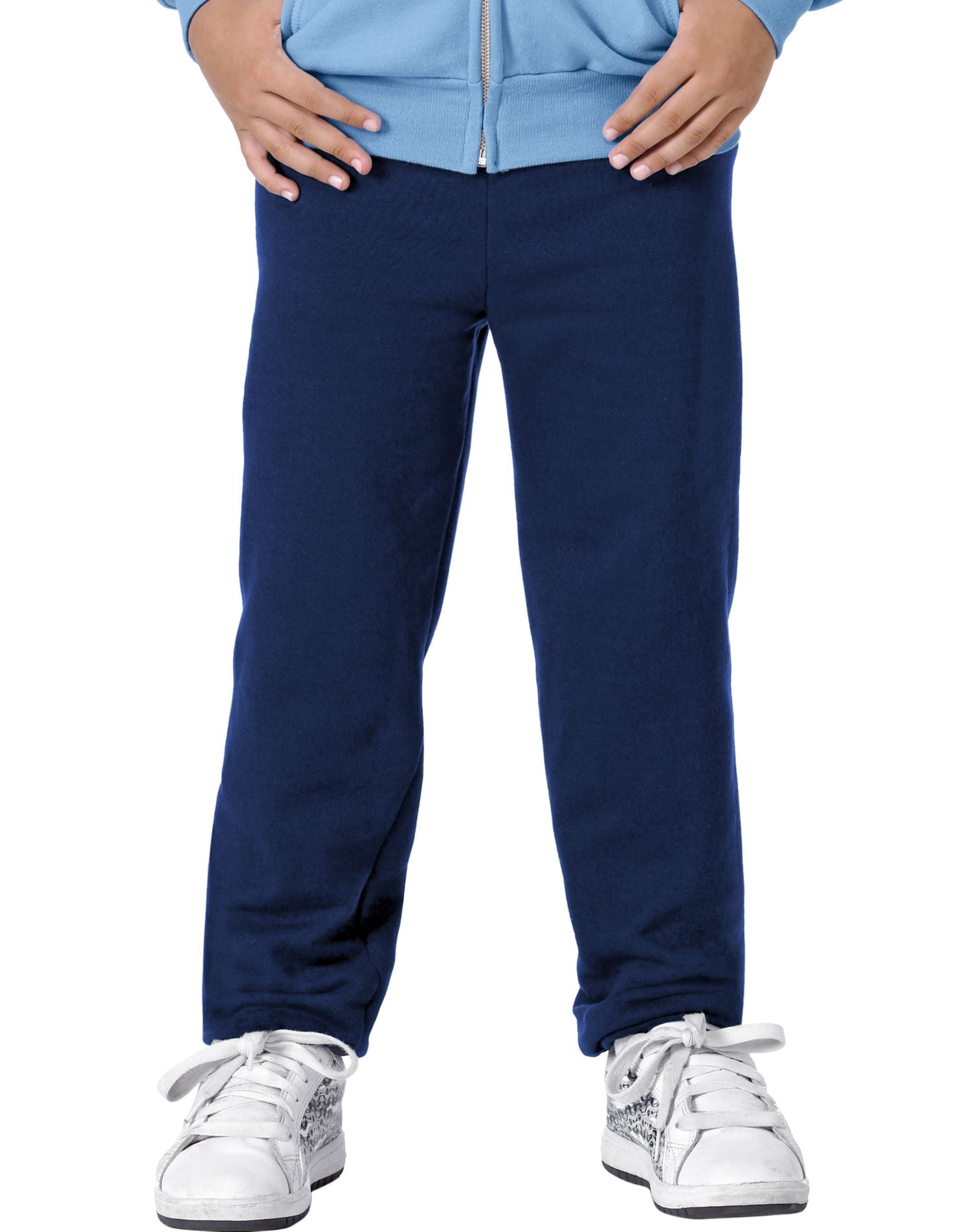 Hanes ComfortBlend EcoSmart Youth Sweatpants, XS, Navy