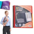 thumbnail image 2 of 12 Pocket Poly Project Organizer Folder Letter Size Multi Pocket File Folder With Tabs And Zipper Pouch For School Office Document Storage, 2 of 6