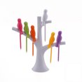 thumbnail image 3 of Tree and Bird Shaped Plastic Toothpick Fruit Fork (White), 3 of 8