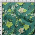 thumbnail image 4 of oneOone Rayon Dark Green Fabric Florals Craft Projects Decor Fabric Printed By The Yard 56 Inch Wide, 4 of 4