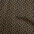thumbnail image 1 of oneOone Tissu Georgette Viscose Noir Matériel de Robe Florale Tissu Imprimé Tissu au Mètre 42 Pouces de Large, 1 of 4