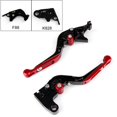 thumbnail image 1 of Adjustable Folding Extendable Brake Clutch Levers For Kawasaki ZX10R 6R Z1000 Red, 1 of 2