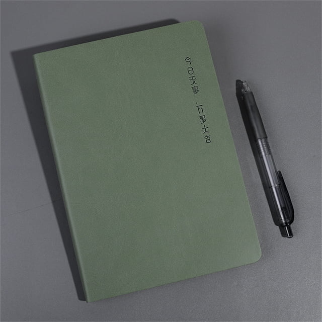 Soft Cover Notebook, Journal for Writing, Office Learning Place Supplies, Note Taking, Planner Organizer, 80 Sheets, 160 Pages, Blank Kraft Paper Cover