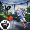 thumbnail image 1 of IMENGL Trampoline Basketball Hoop Adjustable Removable Basketball Ring Children's Trampoline Accessories Games For Outdoors 55 65 75 85 Cm,60 X 60cm,12er Pack Reliable Construction Strength The ba, 1 of 9