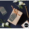 thumbnail image 4 of Inkdotpot Made With Love Text Bottle Tag Real Rose Gold Foil Favor Hang Tags 50 Pcs, 4 of 6