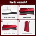 thumbnail image 4 of Plaque Frontale pour PS5 Slim Édition Disque - Plaque de Couverture ABS Peau Mate, Comprend 2 Couvre-Manettes en Silicone pour une Protection Accrue, 4 of 5