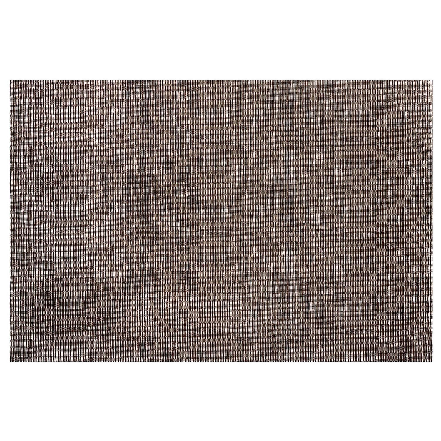 Woven Pvc Placemat Vintage Brown - Set of 12