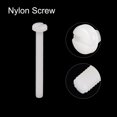 thumbnail image 4 of Unique Bargains Nylon Machine Screws, M4x40mm Slotted Pan Head Fasteners Bolts, White 50Pack, 4 of 4