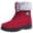 Red, variant on Womens Winter Boots Stylish Warm Fleece Lined Boots for Women HighTop Shoes, Soft Soles, Perfect for Fall and Winter Fall Boots Women