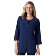 thumbnail image 1 of Maevn Uniforms Smart Lab Coats - Ladies 3/4” Sleeve Lab Jacket (XX-Large, Navy), 1 of 1
