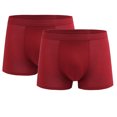 thumbnail image 1 of Jamicy Men's Boxer Briefs Gift for Men Men's Underwear Boxer Briefs 2 Pack Basic Solid Color Soft Comfortable Breathable High Elasticity, 1 of 6