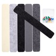 thumbnail image 1 of 1 Set Bulletin Board Strips Felt Pin Board Bar Strips Bulletin Board for Offices Home Wall, 1 of 6