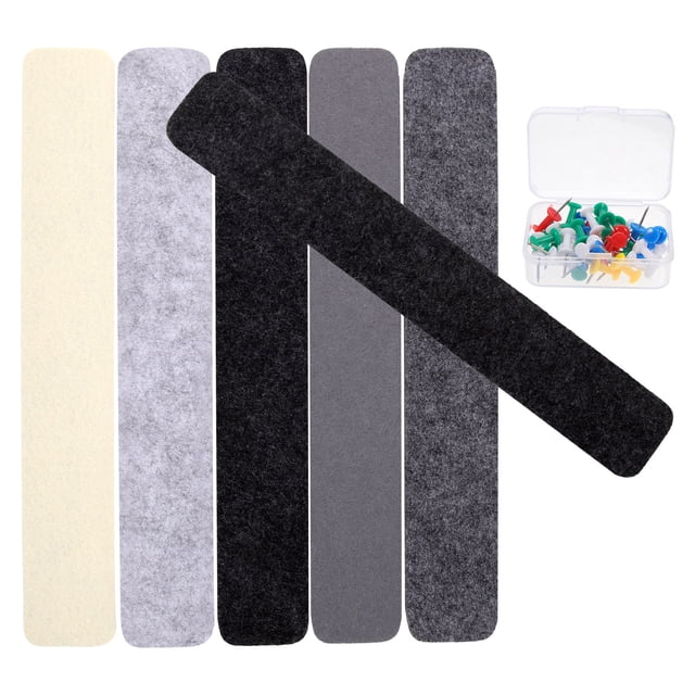 1 Set Bulletin Board Strips Felt Pin Board Bar Strips Bulletin Board for Offices Home Wall