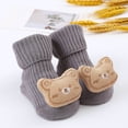 thumbnail image 2 of Baby Socks Knitted Cartoon Pattern Adorable Boys Girls Toddler Middle Tube Sock Classic Design, 2 of 4