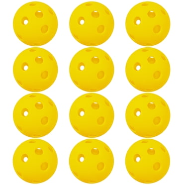 12 Packs 26 Holes Indoor Pickleball Balls for Indoor Court