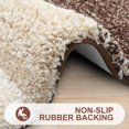thumbnail image 2 of Luxury Bathroom Rug Mat, Extra Soft and Absorbent Bath Rugs, Non-Slip Plush Shaggy Bath Carpet, Machine Wash Dry, Bath Mats for Bathroom Floor, Tub and Shower, 24x16, Brown, 2 of 6