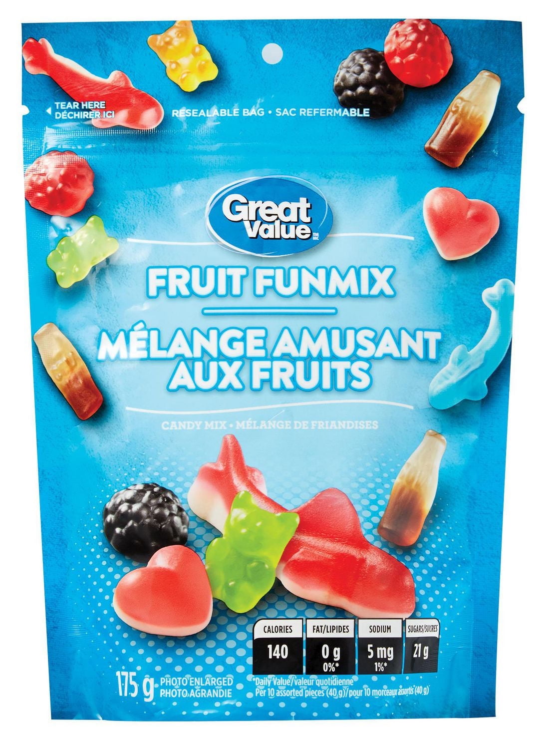 Great Value Fruit Funmix Candy Mix 175 Grams