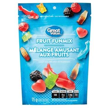 Mélange de friandises Mélange amusant aux fruits de Great Value 175 Grams