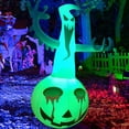thumbnail image 3 of Inflatable Ghost Pumpkin Light Remote Control Halloween inflatable Ghost Blow-up Halloween Light Outdoor Terror Scary Pr, 3 of 6