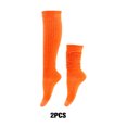 thumbnail image 3 of Youkk 2pcs Polyester Made Slouch Socks Breathable And Sweat-absorbing Elasticity Breathable Fabric Comfortable To Wear Orange 1Set, 3 of 6