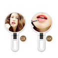 thumbnail image 4 of Handheld Mirror Travel Folding Hand Held Mirror Double Sided Pedestal Makeup Mirror, 4 of 7