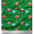 thumbnail image 1 of Soimoi Poly Georgette Fabric Flamingo Bird Decor Fabric Printed Yard 42 Inch Wide, 1 of 3