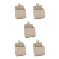 thumbnail image 3 of Transemion Auto Air Vent Organizer Box Organizer Box PU Leather Car Mobile Phone Keys Storage Bag Automotive Hanging Beige 5Set, 3 of 6