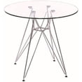 thumbnail image 1 of Nicer Furniture Eames Style Round Glass Dining Table, 1 of 1