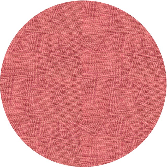 Ahgly Company Tapis d'Intérieur Lavables à la Machine, Ronds, Rouges, Tomates de Transition, Ronds de 3'