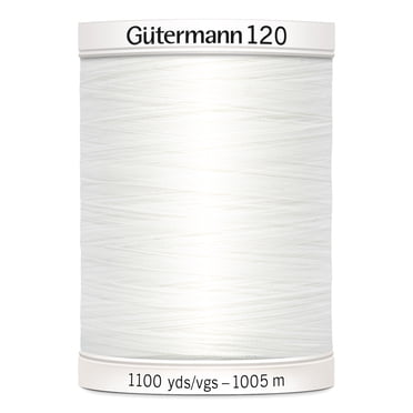 GÜTERMANN 120 Sew-All 100% Polyester Thread Spool, 1006 m (1100 yd) - 1005.8 m