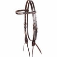 thumbnail image 2 of Martin Saddlery Rawhide Laced Chocolate Browband Headstall Chocolate, 2 of 3