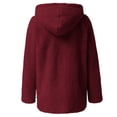 thumbnail image 4 of Womens Winter Parka Jackets Long Sleeve Cardigan for Womens Warm Polar Fleece Jackets Plus Size Winter Coats Open Front Overcoats Withe Pockets Chaquetas de Mujer Casual, 4 of 6
