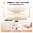 thumbnail image 3 of MotionGrey Mellow Ergonomic Office Chair-Comfy High Mesh Back Support with Adjustable Armrests-Desk Computer Chairs Perfect for Home Gaming and Offices - Beige, 3 of 12