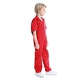thumbnail image 2 of TOPTIE Combinaison pour Garçon Combinaison de Mécanicien pour Enfant Costume d'Halloween Combinaison à Manches Courtes-Rouge-9/10a, 2 of 7