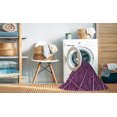 thumbnail image 2 of Ahgly Company Tapis Rectangulaire Lavable en Machine Intérieur Transitionnel Orchidée Violet, 2 Pieds x 4 Pieds, 2 of 7