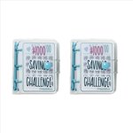 2X 1000 Savings Challenge Binder, Money Saving Binder, Savings Challenges Book with Envelopes, A,2 x 1000 Savings Challenge Binder(No money in kind),Blue