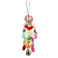 thumbnail image 2 of Agiferg Colorful Pet Bird Parrot Swing Cage Bells Bite Toy For Parakeet Cockatiel Toys, 2 of 4
