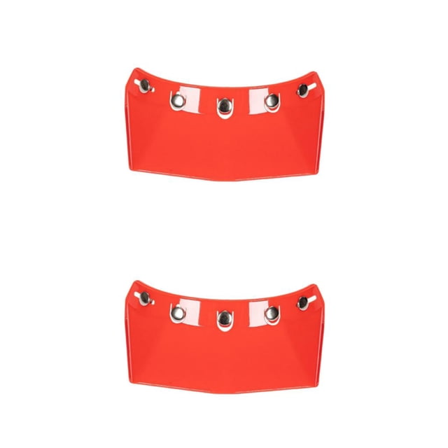Transemion for Visor Peak 5-Snap Open Face Spare Parts Replaces Red Type A 2Set
