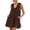 Style1-Coffee dresses for women, variant on Mceream Dresses for Women Plus Size with Pockets Casual A Line Flowy Tank Dresses Summer Sleeveless V Neck Ruffled Hem Party Ruched Short Dress White S