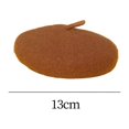 thumbnail image 4 of Dog Cat Beret Wool Yard Hat Durable Adjustable 5.1 inch Elastic Rope Costume Warm Brown, 4 of 9