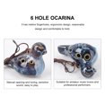 thumbnail image 4 of 6 Holes Bird Shape Ocarina Music Instrument for Beginner Professional Performer Portable Decor, 4 of 9