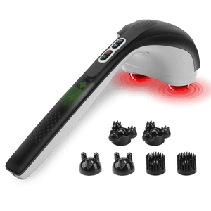 SNAILAX Massager du dos sans fil avec chaleur, masseur de percussion tissulaire profonde pour soulager la douleur, cadeau