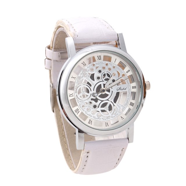 Montre-bracelet pour Homme de Luxe en Acier Inoxydable à Quartz, Sport Militaire, Cadran à Bracelet en Cuir B