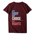 thumbnail image 4 of Pompotops T-Shirt Décontracté à Manches Courtes pour Femmes avec Imprimé Lettre, 4 of 6